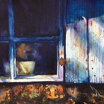 The Old Cottage Window. Projekt z dziedziny Trad, c, jna ilustracja,  Sztuki piękne,  Malarstwo i Malowanie akwarelą użytkownika Jenny Bennion - 02.04.2022