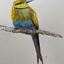 My project for course: Artistic Watercolor Techniques for Illustrating Birds. Traditional illustration, Realistic Drawing, and Naturalistic Illustration project by dbbarham - 04.04.2022