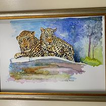 My project for course: Expressive Animal Portraits in Watercolor Ein Projekt aus dem Bereich Traditionelle Illustration, Aquarellmalerei, Realistische Zeichnung, Naturalistische Illustration und Design von Judy Troskie - 05.04.2022
