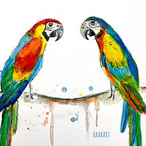 Mein Kursprojekt: Illustriere Vögel mit expressiven Aquarelltechniken. Traditional illustration, Watercolor Painting, Realistic Drawing, and Naturalistic Illustration project by Katharina Raab - 04.06.2022