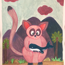 My project for course: Illustration Techniques with Watercolor and Gouache. Traditional illustration, Fine Arts, Painting, Watercolor Painting, Children's Illustration, and Gouache Painting project by Neembu Paani - 04.06.2022