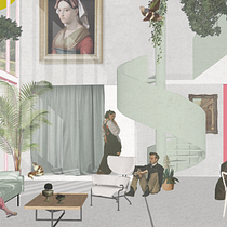 Mi Proyecto del curso: Representación gráfica de proyectos arquitectónicos . Un projet de Architecture, Design graphique, Architecture d'intérieur, Design d'intérieur, Pa, sagisme, Collage, Architecture numérique et Illustration architecturale de Max McClimans - 07.03.2022