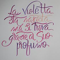 Il mio progetto del corso: Principi della calligrafia con brush pen. Caligrafia projeto de Sonia Parigi - 06.04.2022