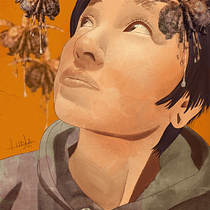 Meu projeto do curso: Retrato Ilustrado com Procreate. Ilustração tradicional, Ilustração vetorial, Ilustração digital, e Desenho de retrato projeto de Lucila Nakano - 06.04.2022