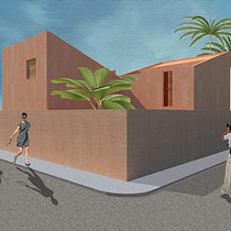 Meu projeto do curso: Representação gráfica de projetos arquitetônicos. Un projet de Architecture, Design graphique, Architecture d'intérieur, Design d'intérieur, Pa, sagisme, Collage, Architecture numérique et Illustration architecturale de Vitória Barros - 06.04.2022