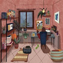 Il mio progetto del corso: Storie illustrate con Procreate: esplora texture e pennelli. Ilustração tradicional, Ilustração digital, Desenho digital, Sketchbook, e Narrativa projeto de Manuela Crasta - 06.04.2022
