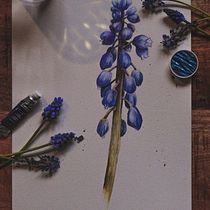 My project for course: Botanical Watercolor: Illustrate the Anatomy of Flowers. Un progetto di Illustrazione tradizionale, Belle arti, Pittura, Disegno, Pittura ad acquerello e Illustrazione botanica di koziol_izabela6 - 07.04.2022