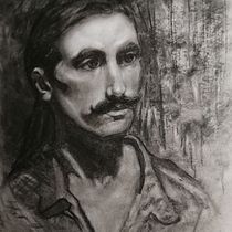 Mon projet du cours : Portrait réaliste au fusain. Traditional illustration, Fine Arts, Drawing, Portrait Drawing, and Realistic Drawing project by Pasquale Noizet - 04.06.2022