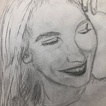 Mon projet du cours : Carnet de portraits : explorez le visage humain. Sketching, Drawing, Portrait Drawing, Artistic Drawing, and Sketchbook project by isa_blaise - 04.07.2022