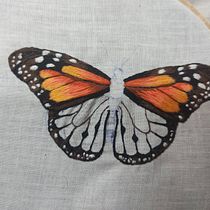 Mi Proyecto del curso: Técnicas de bordado realista. Traditional illustration, Embroider, and Textile Design project by Fatima Badillo - 04.08.2022