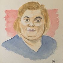 My project for course: Artistic Portrait with Watercolors "Paquita Salas". Fine Arts, Painting, Watercolor Painting, and Portrait Drawing project by Joffrey De Dios Miguel - 04.08.2022