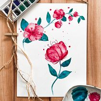 My project for course: Techniques applied to watercolour illustration. Un progetto di Illustrazione tradizionale, Belle arti, Pittura e Pittura ad acquerello di Milena Górska - 08.04.2022