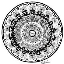 Mon projet du cours : L'art de dessiner des mandalas : créez des motifs géométriques. Drawing & Ink Illustration project by Francine Calestagne - 04.08.2022
