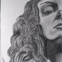 Mi Proyecto del curso: Retrato artístico al carboncillo: creando atmósferas. Ilustração tradicional, Artes plásticas, Desenho, Desenho de retrato, Desenho realista, e Desenho artístico projeto de Eliza Salas - 09.04.2022