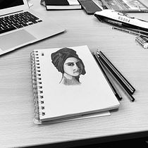 Mi Proyecto del curso:  Dibujo de retrato artístico: captura expresiones auténticas. Un projet de Illustration traditionnelle, Beaux Arts, Esquisse , Dessin au cra, on, Dessin, Dessin de portrait, Dessin artistique , et Dessin anatomique de Federico Andres Garcia - 10.04.2022