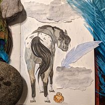 My project for course: Animal Illustration: Capturing Wildlife in a Sketchbook. Traditional illustration, Collage, Sketchbook, and Naturalistic Illustration project by zirrathegoldenfox - 04.10.2022