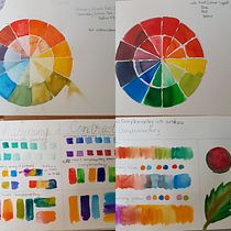 My project for course: Creation of Color Palettes with Watercolor. Un progetto di Illustrazione tradizionale, Belle arti, Pittura, Pittura ad acquerello e Teoria del colore di Darlene - 10.04.2022