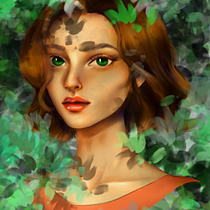 My project for course: Digital Fantasy Portraits with Photoshop. Traditional illustration, Drawing, Digital Illustration, Portrait Drawing, Digital Drawing, and Digital Painting project by ambar_a_medina - 04.11.2022