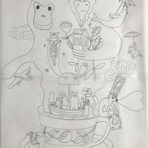 Mon projet du cours : Introduction à la gravure illustrée avec Procreate. Un projet de Illustration traditionnelle, Illustration numérique, Dessin numérique , et Gravure de Laurence Gonry Spacepafpaf - 11.04.2022