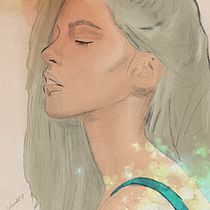 Mi Proyecto del curso: Retrato ilustrado con Procreate. Ilustração tradicional, Ilustração vetorial, Ilustração digital, e Desenho de retrato projeto de Silvia LV - 04.04.2022