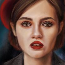 My project for course: Illustrated Portraits with Procreate. Ilustração tradicional, Ilustração vetorial, Ilustração digital, e Desenho de retrato projeto de artmoods_tp - 11.04.2022