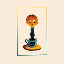 Coffee Cat: Mixed Media Animation in Procreate. Un proyecto de Ilustración tradicional, Animación, Animación 2D, Ilustración digital e Ilustración animada de Yasna Dolezal - 11.04.2022