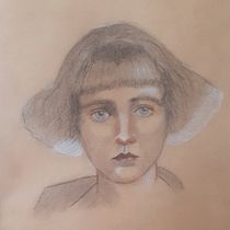 Mi Proyecto del curso: Dibujo de retrato clásico: el método del Renacimiento. Fine Arts, Sketching, Drawing, Portrait Drawing, Realistic Drawing, and Artistic Drawing project by Natalia - 04.12.2022
