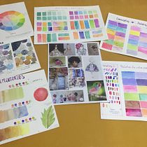Mi Proyecto del curso: Creación de paletas de color con acuarela. Un progetto di Illustrazione tradizionale, Belle arti, Pittura, Pittura ad acquerello e Teoria del colore di moniescobar - 12.04.2022