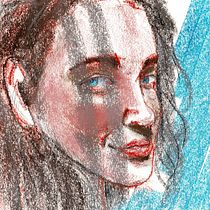 Retratos iniciales a pastel. Traditional illustration, Fine Arts, Drawing, Portrait Drawing, and Artistic Drawing project by Luis Antonio Grande López - 04.12.2022
