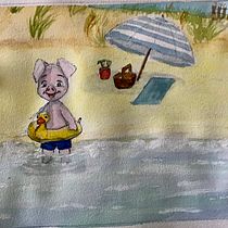 Mon projet du cours : Personnages animaux à l’aquarelle pour livres jeunesse. Traditional illustration, Fine Arts, Painting, Drawing, Watercolor Painting, Narrative, and Children's Illustration project by gaelle_kerjan - 04.12.2022