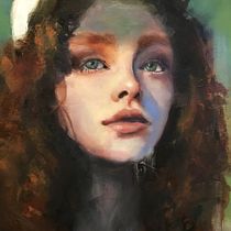 My project for course: Contemporary Oil Portraiture. Een project van Traditionele illustratie,  Beeldende kunst, Schilderij y  Olieverfschilderij van Denise Longeneker - 12.04.2022