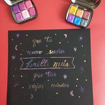 Mi Proyecto del curso: Lettering con acuarelas metálicas. Lettering, Pintura em aquarela, H, e Lettering projeto de Ursula León - 12.04.2022