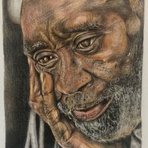 Mein Kursprojekt: Realistisches Porträt mit Buntstiften. Traditional illustration, Pencil Drawing, Drawing, Portrait Drawing, Realistic Drawing, and Colored Pencil Drawing project by ramona_werner - 04.12.2022
