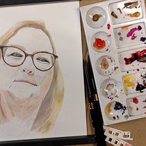 Mon projet du cours : Portrait à l'aquarelle d'après une photo. Traditional illustration, Watercolor Painting, and Portrait Drawing project by bilocq - 04.13.2022