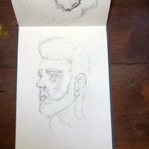Mi Proyecto del curso: Sketchbook de retrato: explora el rostro humano. Sketching, Drawing, Portrait Drawing, Artistic Drawing, and Sketchbook project by ruizibert_denise - 04.13.2022