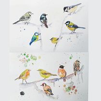 Mi Proyecto del curso: Acuarela artística para ilustración de aves. Traditional illustration, Watercolor Painting, Realistic Drawing, and Naturalistic Illustration project by Marta Quintana Portales - 04.13.2022