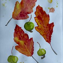 April crab apple. Un progetto di Illustrazione tradizionale, Belle arti, Pittura, Disegno, Pittura ad acquerello e Illustrazione botanica di kate_sp - 13.04.2022