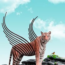 Mon projet du cours : Photomontage et illustrations fantastiques sur Photoshop. Photograph, Collage, Photo Retouching, Digital Illustration, Photographic Composition, and Photomontage project by Elodie - 03.17.2022