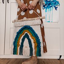 Mój projekt z kursu: Tkanie na krośnie – techniki współczesne . Arts, Crafts, Interior Decoration, Fiber Arts, DIY, and Weaving project by Sylwia Głań - 04.13.2022