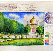 Mein Kursprojekt: Aquarellreiseheft. Traditional illustration, Watercolor Painting, Architectural Illustration, and Sketchbook project by Anne F - 04.12.2022