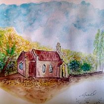 Mi Proyecto del curso: Mi primer dibujo arquitectónico con acuarela y tinta. Watercolor Painting, Architectural Illustration & Ink Illustration project by Ana Occhipinti - 04.13.2022