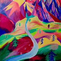 Mon projet du cours : Dessin de paysage aux pastels : jouez avec la lumière. Traditional illustration, Fine Arts, Pencil Drawing, Drawing, and Artistic Drawing project by Alie C - 04.14.2022