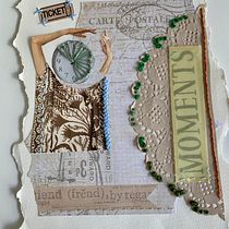 Mi Proyecto del curso: Técnicas de bordado experimental sobre papel. Un progetto di Belle arti, Collage, Ricamo e Textile Design di Paola Bizioli - 14.04.2022