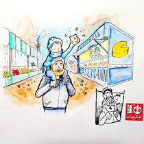 Mein Kursprojekt: Illustration von narrativen Szenen mit Aquarell. Un progetto di Illustrazione tradizionale, Pittura ad acquerello, Stor, telling, Narrativa e Manga di Jens Landefeld - 14.04.2022