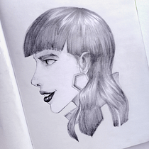 Proyecto final: Sketchbook de retrato: explora el rostro humano. Sketching, Drawing, Portrait Drawing, Artistic Drawing, and Sketchbook project by Daniel Aguilar - 04.12.2022