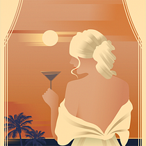 My project for course: Art Deco Style for Digital Illustration. Un progetto di Illustrazione tradizionale, Belle arti, Design di poster  e Illustrazione digitale di Lana Beržinska - 13.04.2022