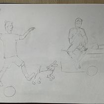 Mein Kursprojekt: Figurenentwicklung durch Beobachtungszeichnen. Un projet de Illustration traditionnelle, Conception de personnages, Dessin , et Carnet de croquis de b.tschuppert - 15.04.2022