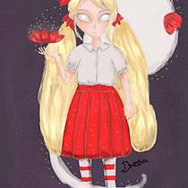 Wendy do game Don't Starve. Traditional illustration, Drawing, Digital Illustration, Portrait Drawing, Digital Drawing, and Digital Painting project by Andressa Franca de Souza - 04.14.2022