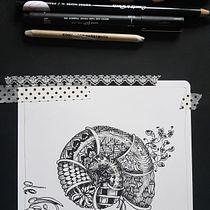 Mon projet du cours : Carnet de croquis : illustrez vos expériences personnelles. Ilustração tradicional, Esboçado, Desenho, Sketchbook e Ilustração com tinta projeto de adelecourot26 - 15.04.2022