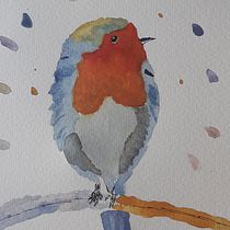 Mi Proyecto del curso: Acuarela artística para ilustración de aves. Traditional illustration, Watercolor Painting, Realistic Drawing, and Naturalistic Illustration project by Verónica Giovannini - 04.15.2022